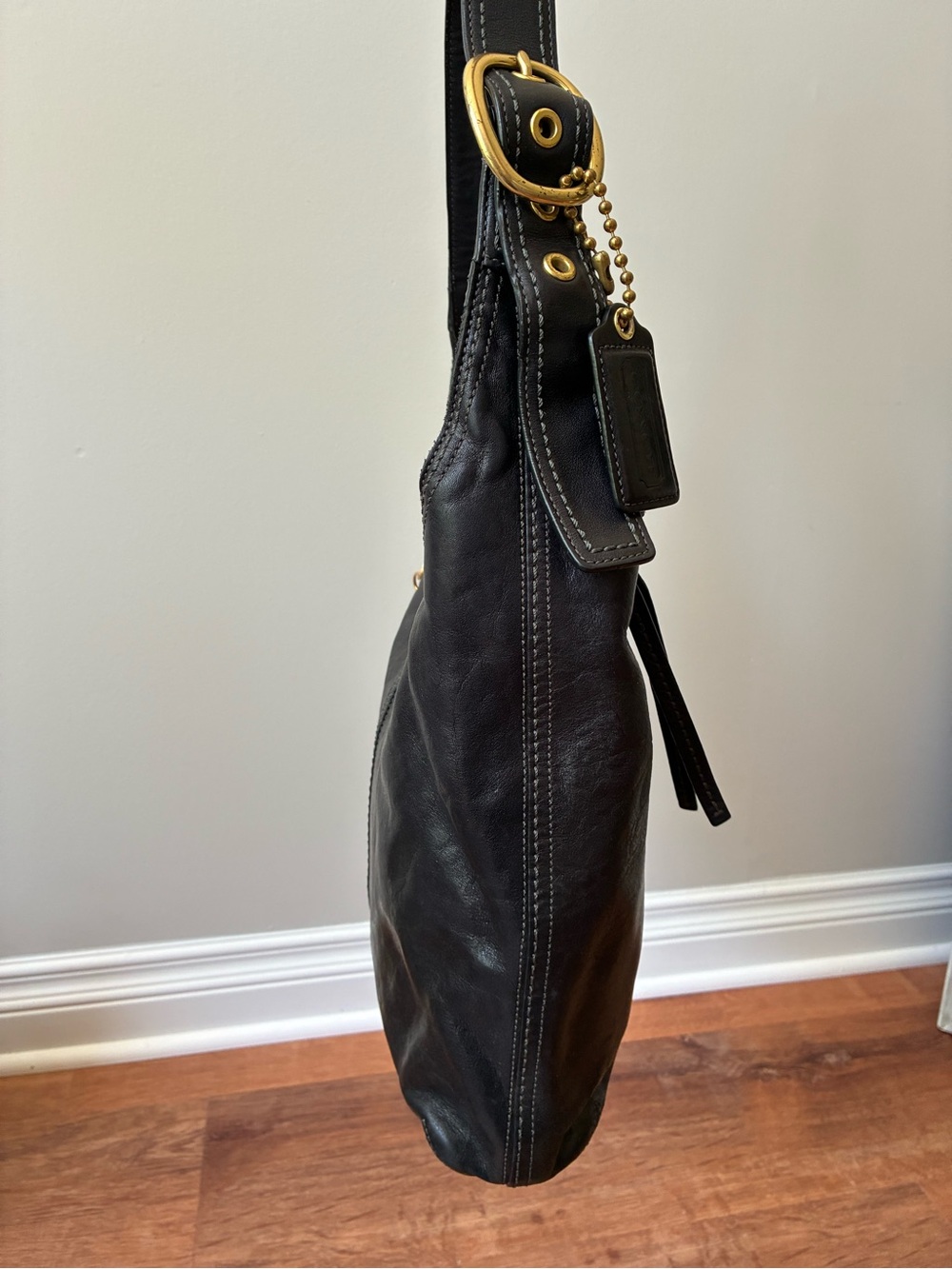 バッグ coach bleecker sophie leather bag y2k Coach Bleecker Sophie Leather Hobo Bag, Tattersall, Y… - Gem